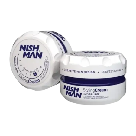 Nishman Hair Styling Cream Wax Flexible Control No.6 150 Ml & 100 Ml